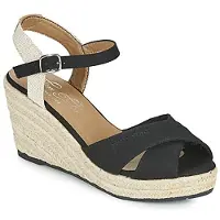 Tom Tailor Sandali con zeppa NOUMI donne - Nero - 41