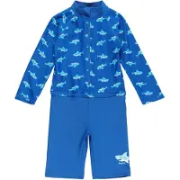 Playshoes Protezione dai raggi UV 'Hai' blu / turchese / nero / bianco