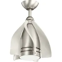 Kichler Ventilatore LED a soffitto Terna nichel/crema