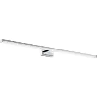 Eglo Applique Moderna Pandella 1 Grande Led Alluminio Cromo E Argento