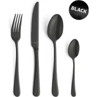 Amefa Austin 1410 24-pezzi set di posate nero, opaco
