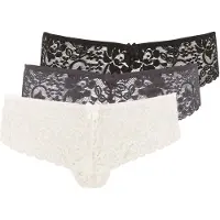 LASCANA String crema / grigio / nero