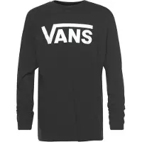 Vans Unisex Classic Longsleeve Black/white Taglia: L | T-shirt Outlet | Unisex | Nero