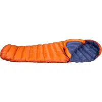 Western Mountaineering FlyLite Sacco a pelo in piuma (165 cm, orange/grigio)