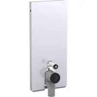 Geberit Monolith module sanitaire pour WC au sol, 114cm, entrée deau derrière au centre, avec coude de raccordement P, 131.033.Si.5, 131.033.Si.5