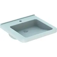 Geberit Renova Nr. 1 Comfort lavabo, encastrable, 550x525 mm, avec trou pour robinetterie, sans trop-plein, blanc, 128557000, 128557000