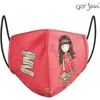 Safta Maschera igienica riutilizzabile in tessuto Gorjuss per bambini rosso