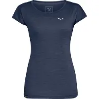 Salewa Women's Puez Melange Dry S/S Tee T-shirt Donna (42, blu)