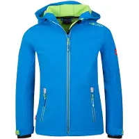 TROLLKIDS Kid's Trollfjord Jacket Giacca softshell Bambini (128, blu)