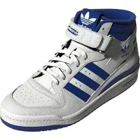 Adidas Scarpa Basket Uomo Forum Mid Cloud White/royal Blue/cloud White