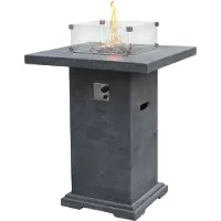 Elementi Gasfeuertisch Montreal 87x87x106 cm Feuerstelle