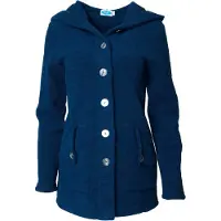 Reiff Women's Mona Wool Fleece Hooded Jacket Giacca di merino Donna (XL, blu)