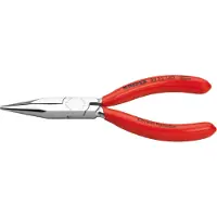 Knipex 30 23 140 Pinza a becchi lunghi con rivestimento in plastica, cromata 140 mm