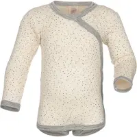 Engel Kids' Wraparound Bodysuit L/S Intimo lana merinos Bambini (74/80, beige)