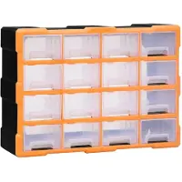 vidaXL -Organizzatore con 16 piccoli schermi 52x16x37 cm