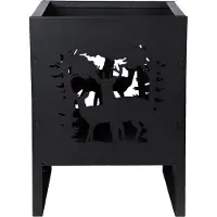 Esschert Design Cesto da fuoco Deer Square