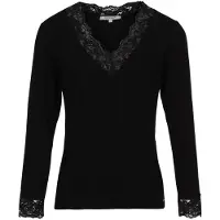 Morgan's Pomade T-shirts a maniche lunghe TRACY donne - Nero - EU XL