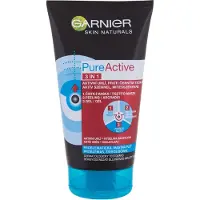 Garnier 3v1 Black Pure Active Detergente 150 ml — Detergente viso