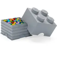 LEGO Mattoncino a 4 bottoncini - Grigio pietra medio