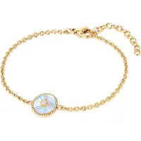 Valero Pearls Braccialetto blu chiaro / oro