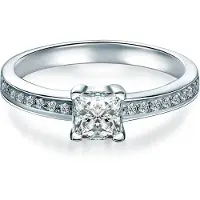 Trilani Anello argento / trasparente