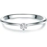 Trilani Anello argento / trasparente