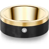 Trilani Anello giallo oro / nero / bianco