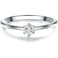 Trilani Anello argento / trasparente