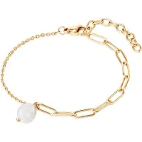 Valero Pearls Braccialetto giallo oro / bianco perla