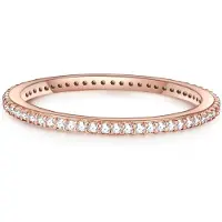 Glanzstücke Anello oro rosé / trasparente