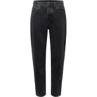 Carhartt WIP - Jeans casual in cotone biologico - Newel Pant Denim Black Stone Washed per Uomo in Cotone - Taglia 30 US - Nero