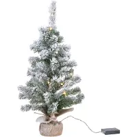 Everlands Mini albero di Natale 60 cm con luci LED innevate IMPERIAL KIEFER