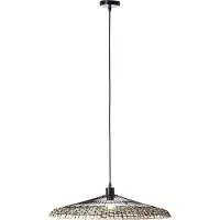 Brilliant Lampada a sospensione Fixi a 1 luce, nero/naturale