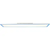 Brilliant BRILLANTE pannello LED moderno a superficie LANETTE | 120x30cm | Lampada da soffitto dimmerabile con framelight RGB e telecomando | 37W 3800 lumen da 2700 a 6500 Kelvin | Metallo/plastica