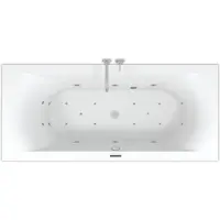 Riho Lusso Easypool 3.1 Baignoires rectangulaires, commande tactile, à encastrer, 2 places, blanc, B037004005, B037004005