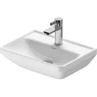 Duravit D-Neo lave-mains, 450x335mm, 1 trou pour robinet, sans trop-plein, blanc brillant, 0738450041, 0738450041