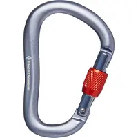 Black Diamond Rocklock Screwgate Carabiner Connettori HMS grigio