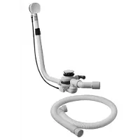 Duravit Kit de trop-plein et de trop-plein , avec entrée inférieure, chromé, 791228000001000, 791228000001000