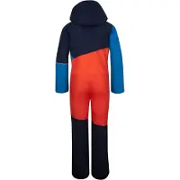 TROLLKIDS Kid's Hallingdal Snowsuit Tuta outdoor Bambini (128, blu)