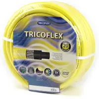 Tricoflex Tubo da giardino in PVC, giallo, 1 1/4 di pollice (30 mm), lunghezza 50 metri