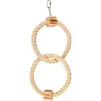 Flamingo Giocattolo Per Uccelli Bbq 2 Ropes &amp; Ring