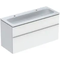 Geberit iCon Set lavabo pour meubles avec meuble sous-lavabo, 2 tiroirs, 120x63x48 cm, 502334, 502.334.01.2, 502.334.01.2