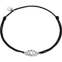 Glanzstücke Braccialetto nero / argento