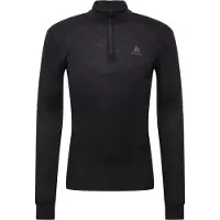 Odlo - Maglia termica a maniche lunghe con zip - Active Warm Baselayer Top Turtle Neck Half Zip M Black - Taglia L - Nero