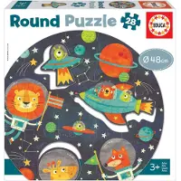 Educa Puzzle Spaziale Rotondo 28 Pezzi