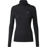 Odlo - Maglia termica - BL Top Turtle Neck LS Half Zip Active Warm Eco W Black per Donne - Taglia S - Nero