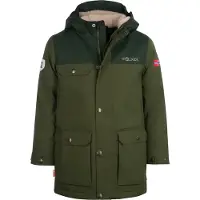TROLLKIDS Kid's Gudvangen Jacket Parka Bambini (128, olivia/verde)