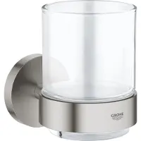 GROHE Essentials - Bicchiere con supporto, supersteel 40447DC1
