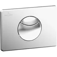 Villeroy & Boch ViConnect plaque de déclenchement pour WC, chasse d'eau à 2 quantités, 205x145x22mm, 922485LC, 922485LC