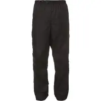 Vaude Bike Fluid Full-Zip Pants II Pantaloni da ciclismo Uomo (3XL - Regular, nero/grigio)